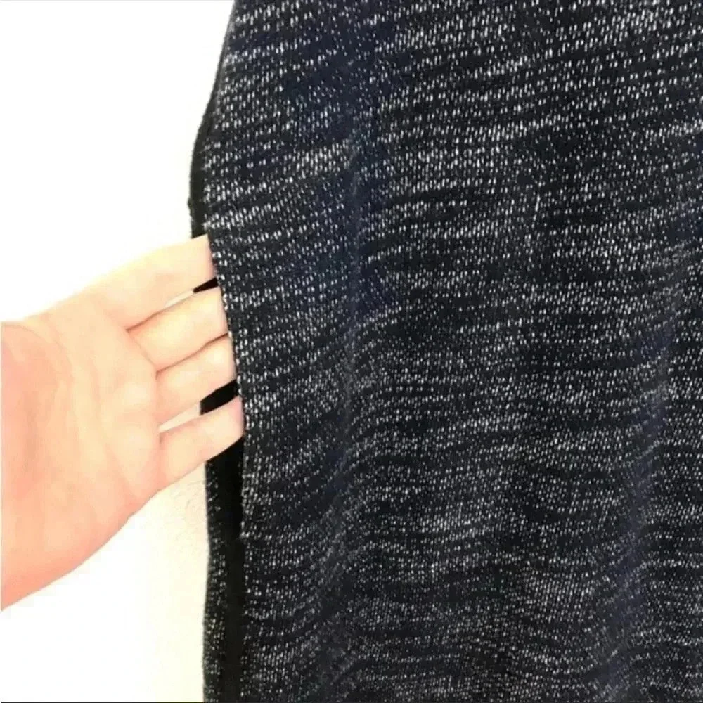 Madewell Blue Marled Thick Knit Tee Shirt Dress Sz M With Pockets​​